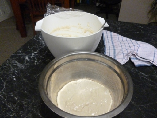 Bagel dough ready for fruit etc...